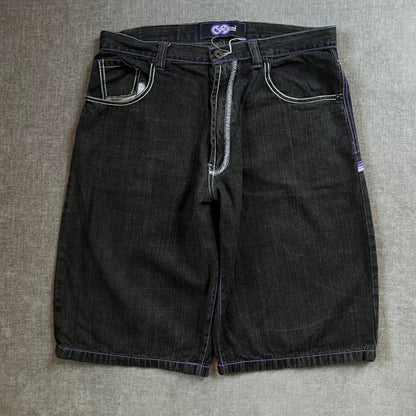 Evolution Y2K Embroidery Baggy Jort