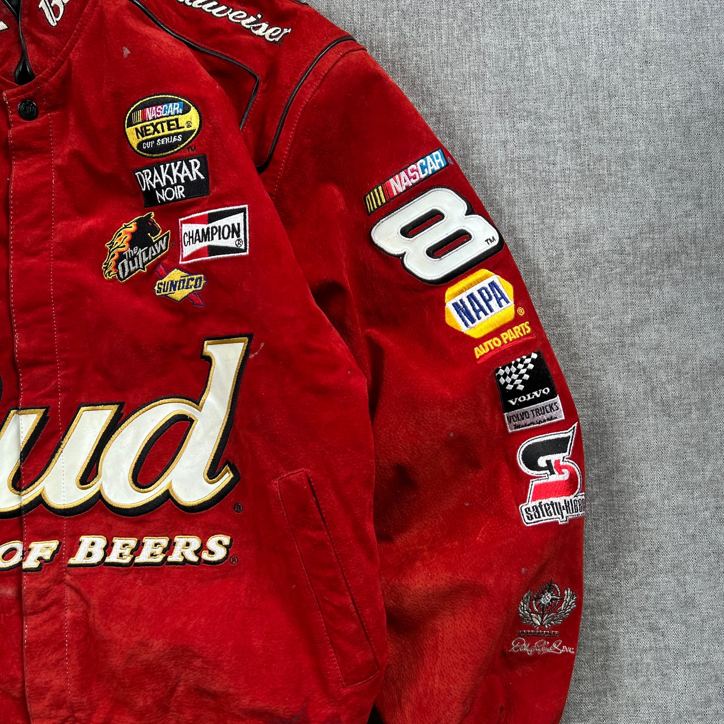 Nascar JH Designs Leather Vintage Jacket