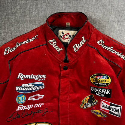 Nascar JH Designs Leather Vintage Jacket