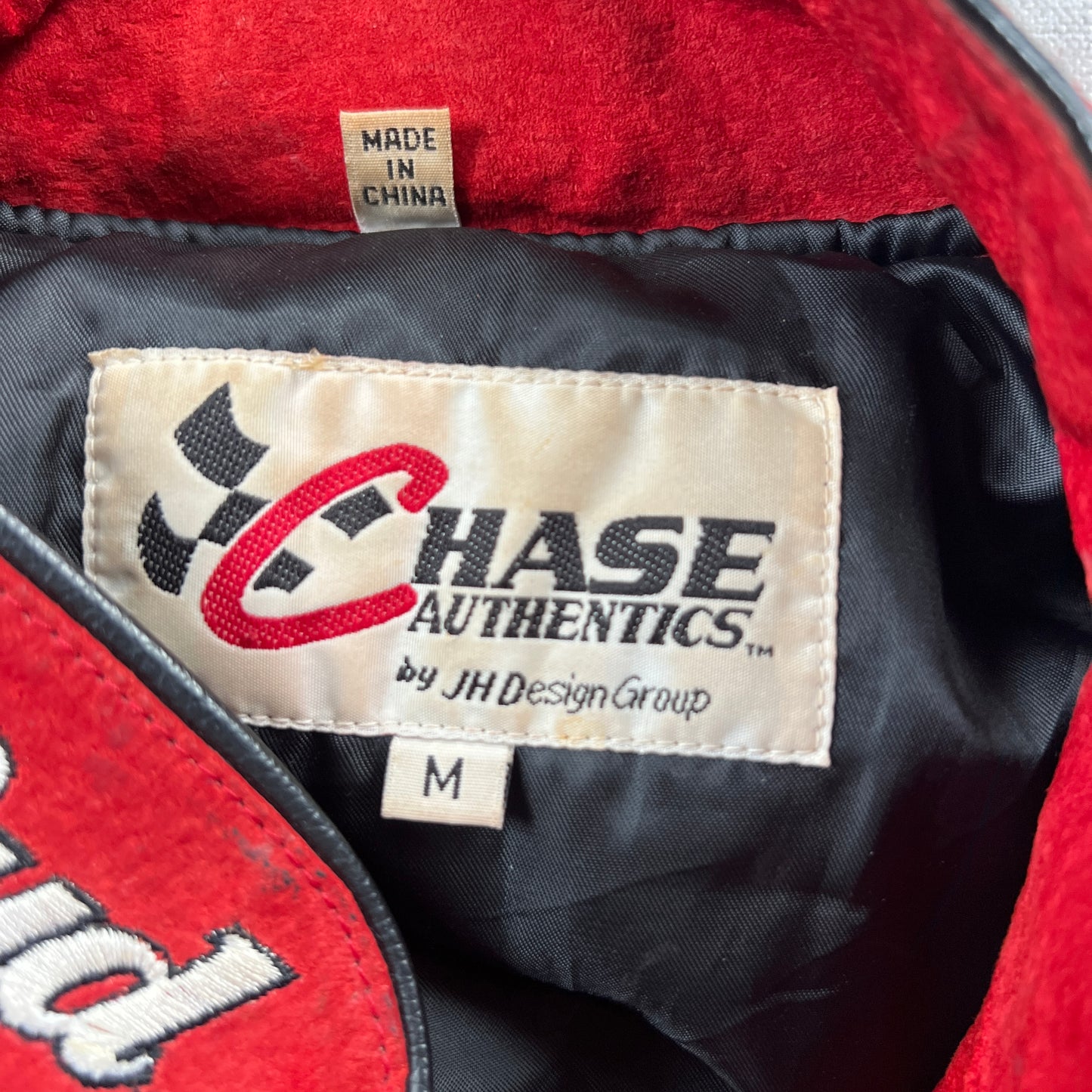 Nascar JH Designs Leather Vintage Jacket