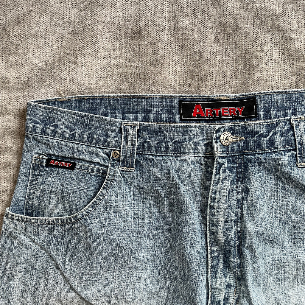 Artery Washed Baggy Jort