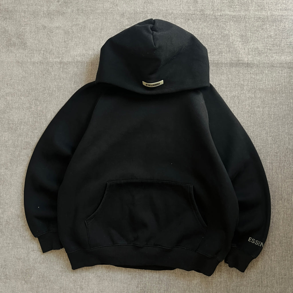 ESSENTIALS Black Hoodie