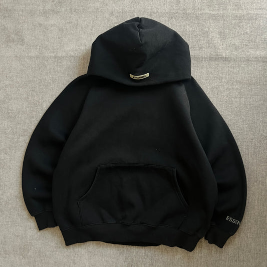 ESSENTIALS Black Hoodie