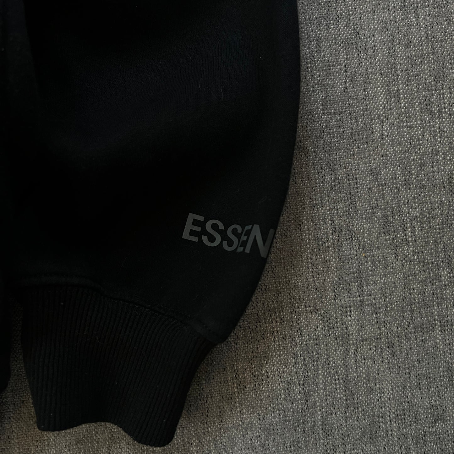 ESSENTIALS Black Hoodie