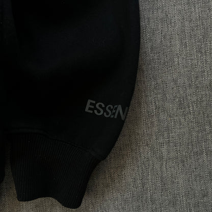 ESSENTIALS Black Hoodie