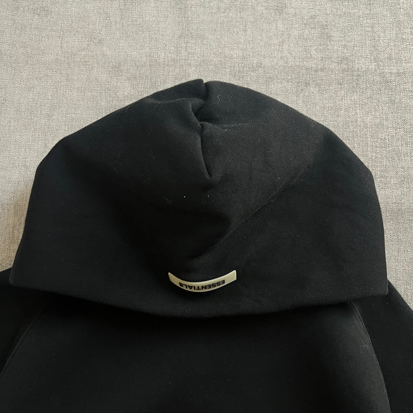 ESSENTIALS Black Hoodie