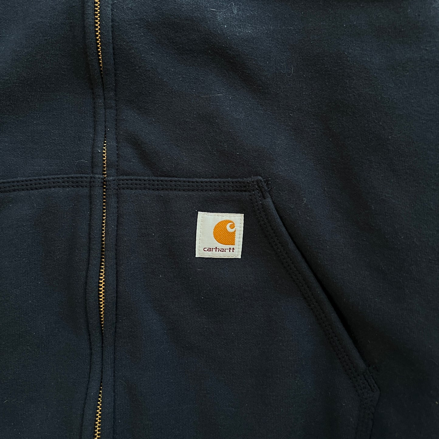 Carhartt Zip Up Navy Hoodie