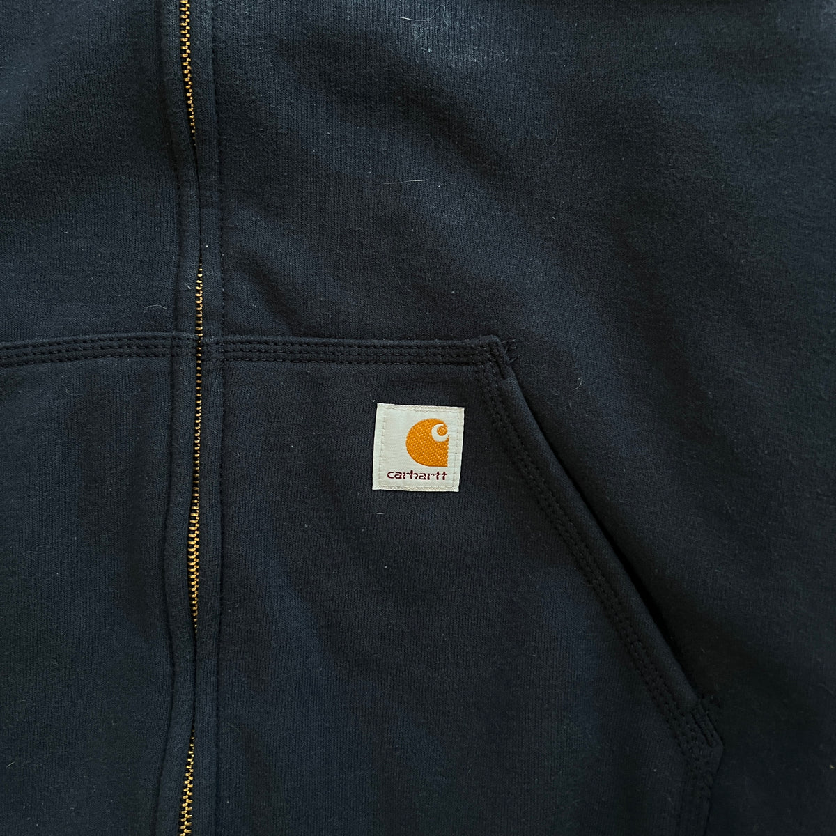 Carhartt Zip Up Navy Hoodie