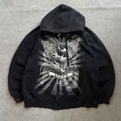 Avirex Y2K Zip Up Hoodie