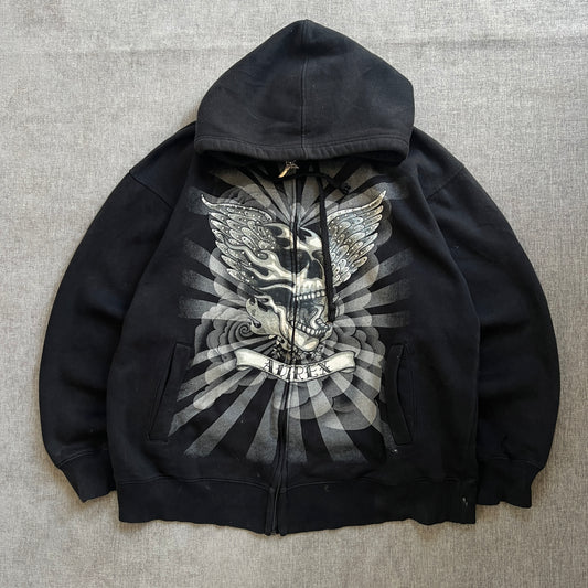 Avirex Y2K Zip Up Hoodie