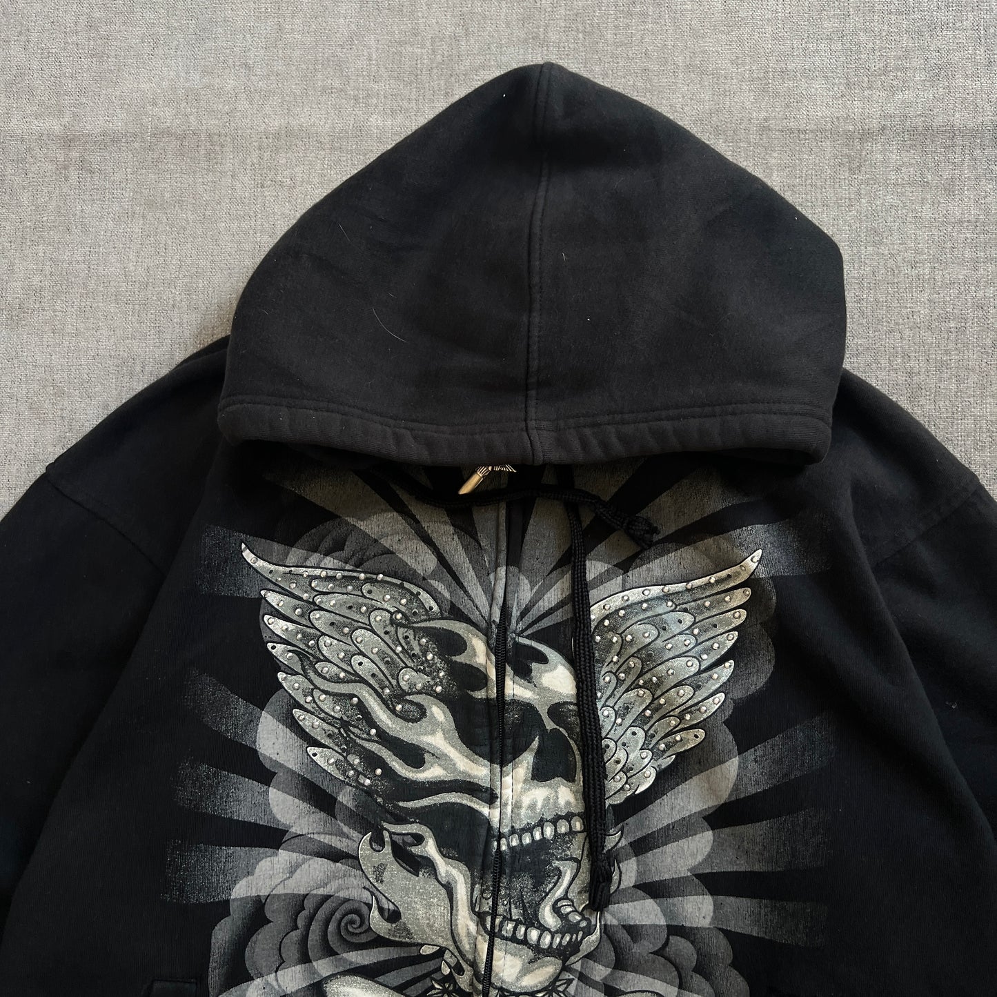 Avirex Y2K Zip Up Hoodie