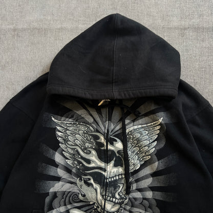 Avirex Y2K Zip Up Hoodie