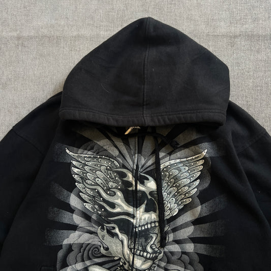 Avirex Y2K Zip Up Hoodie