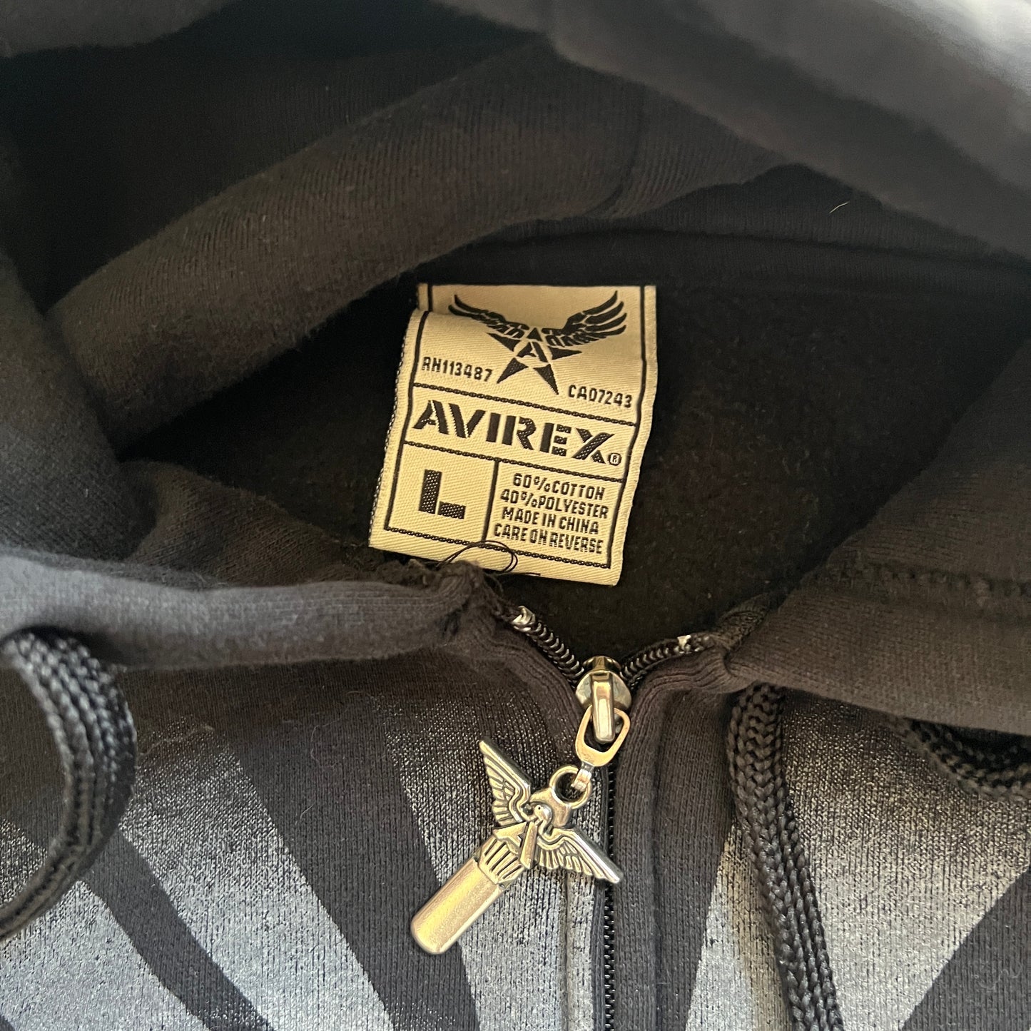 Avirex Y2K Zip Up Hoodie