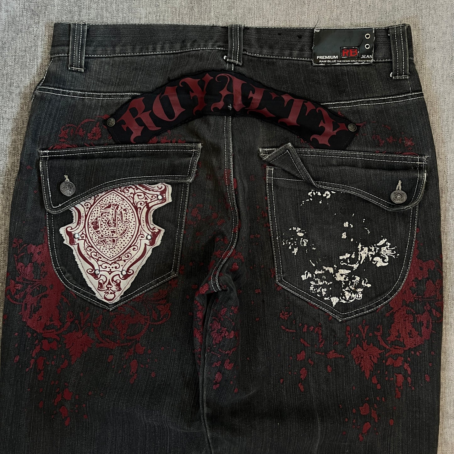 Raw Blue Y2K Baggy Jeans