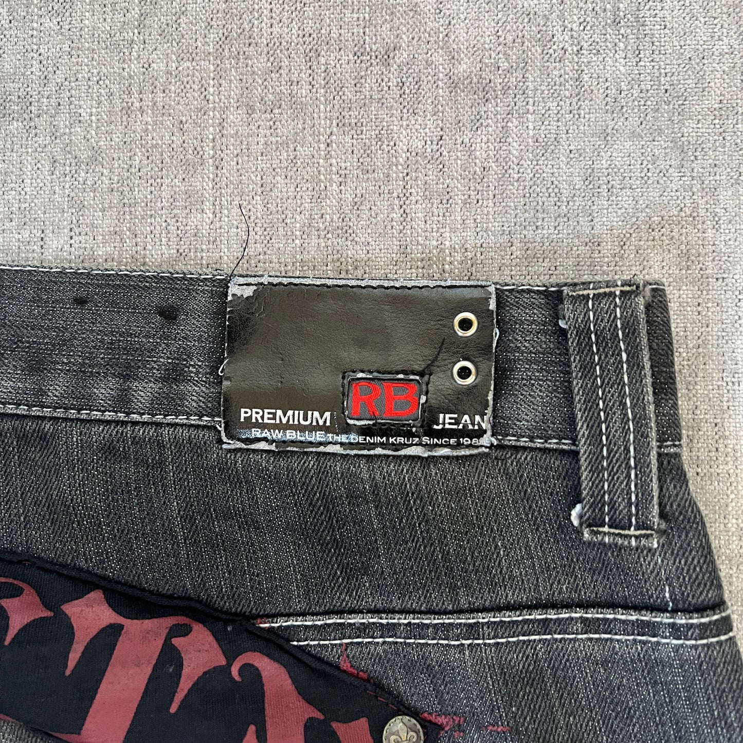 Raw Blue Y2K Baggy Jeans
