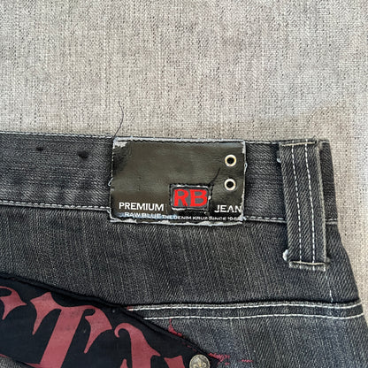 Raw Blue Y2K Baggy Jeans