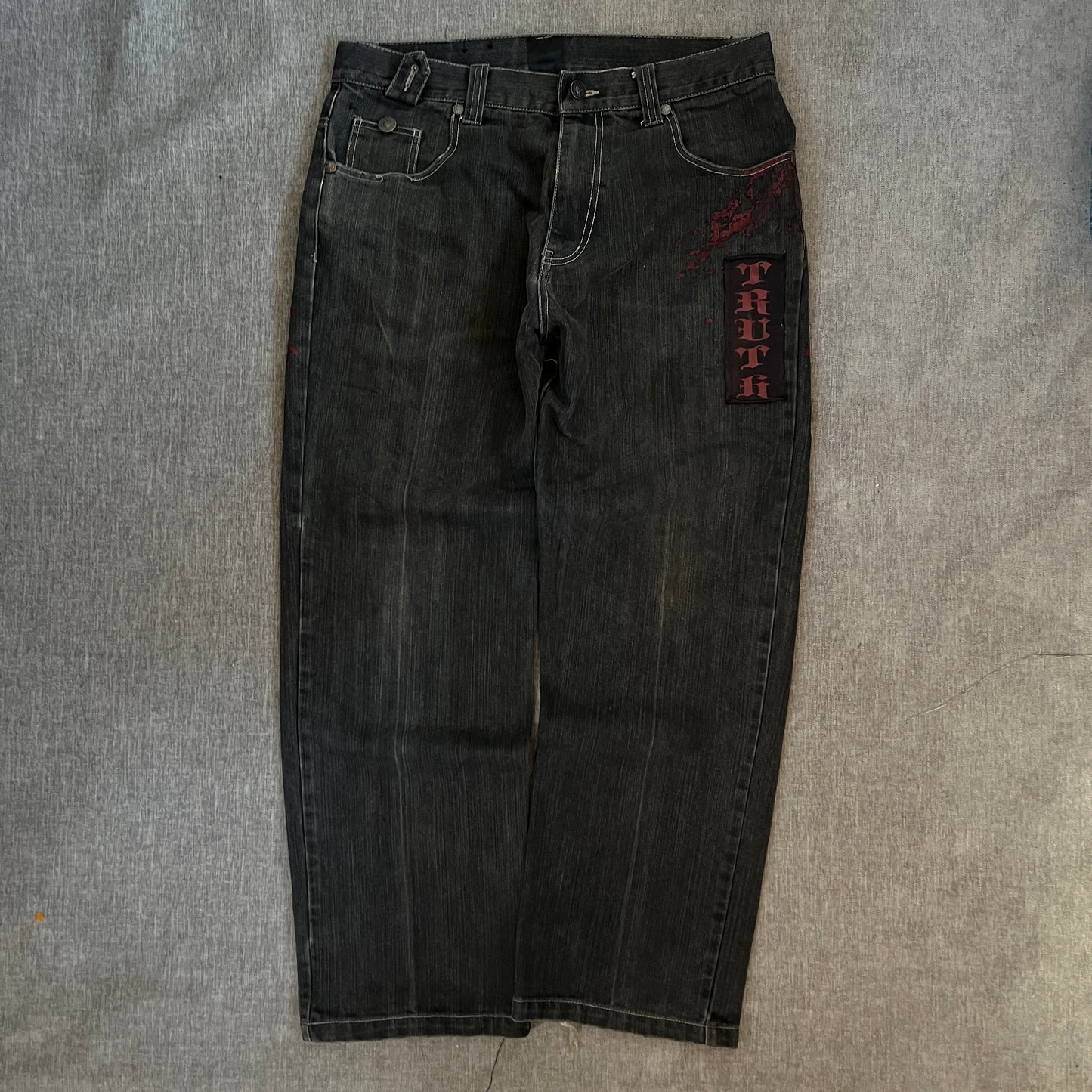 Raw Blue Y2K Baggy Jeans