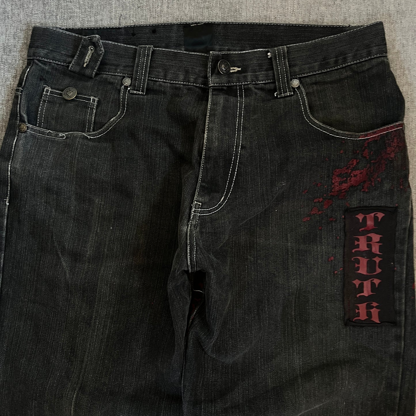Raw Blue Y2K Baggy Jeans