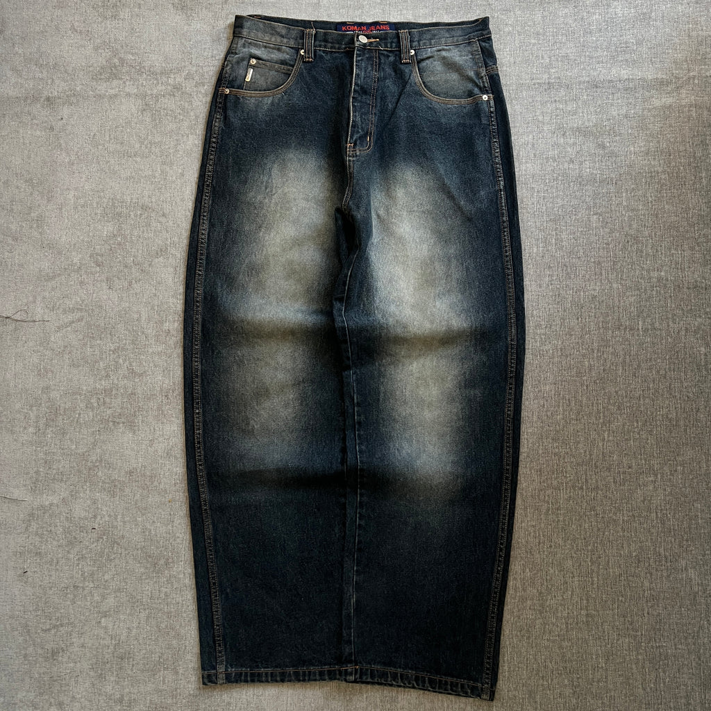Koman Washed Baggy Jeans