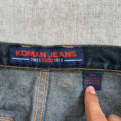 Koman Washed Baggy Jeans