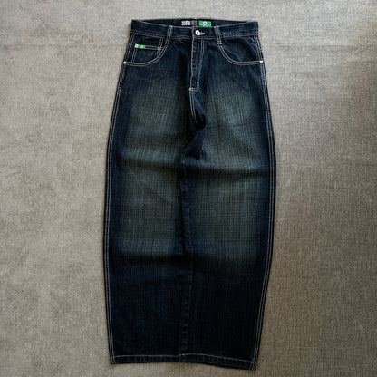 Southpole Green Tag Baggy Jeans