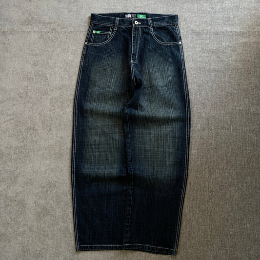 Southpole Green Tag Baggy Jeans