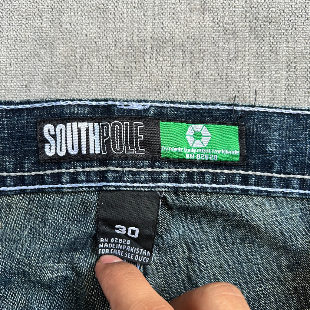 Southpole Green Tag Baggy Jeans