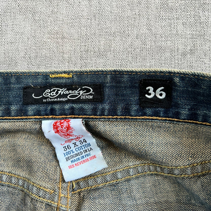 Ed Hardy "Dragon" Boot Cut Jeans
