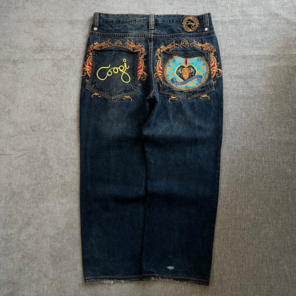 Coogi Embroidery Baggy Jeans