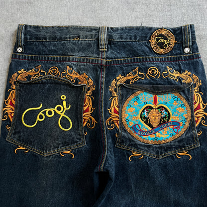Coogi Embroidery Baggy Jeans