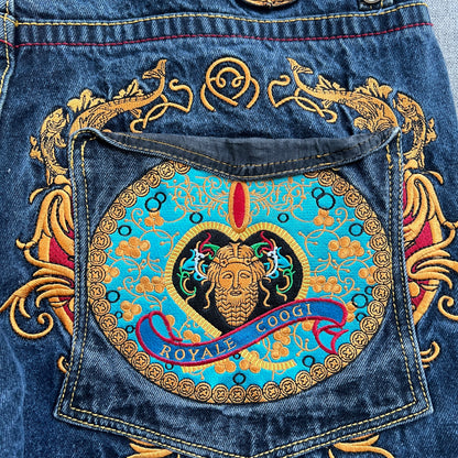 Coogi Embroidery Baggy Jeans