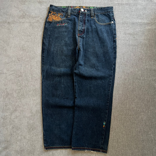 Coogi Embroidery Baggy Jeans