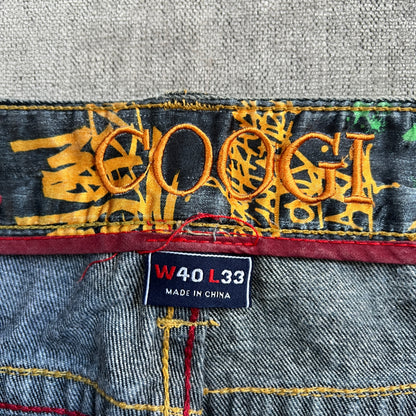 Coogi Embroidery Baggy Jeans