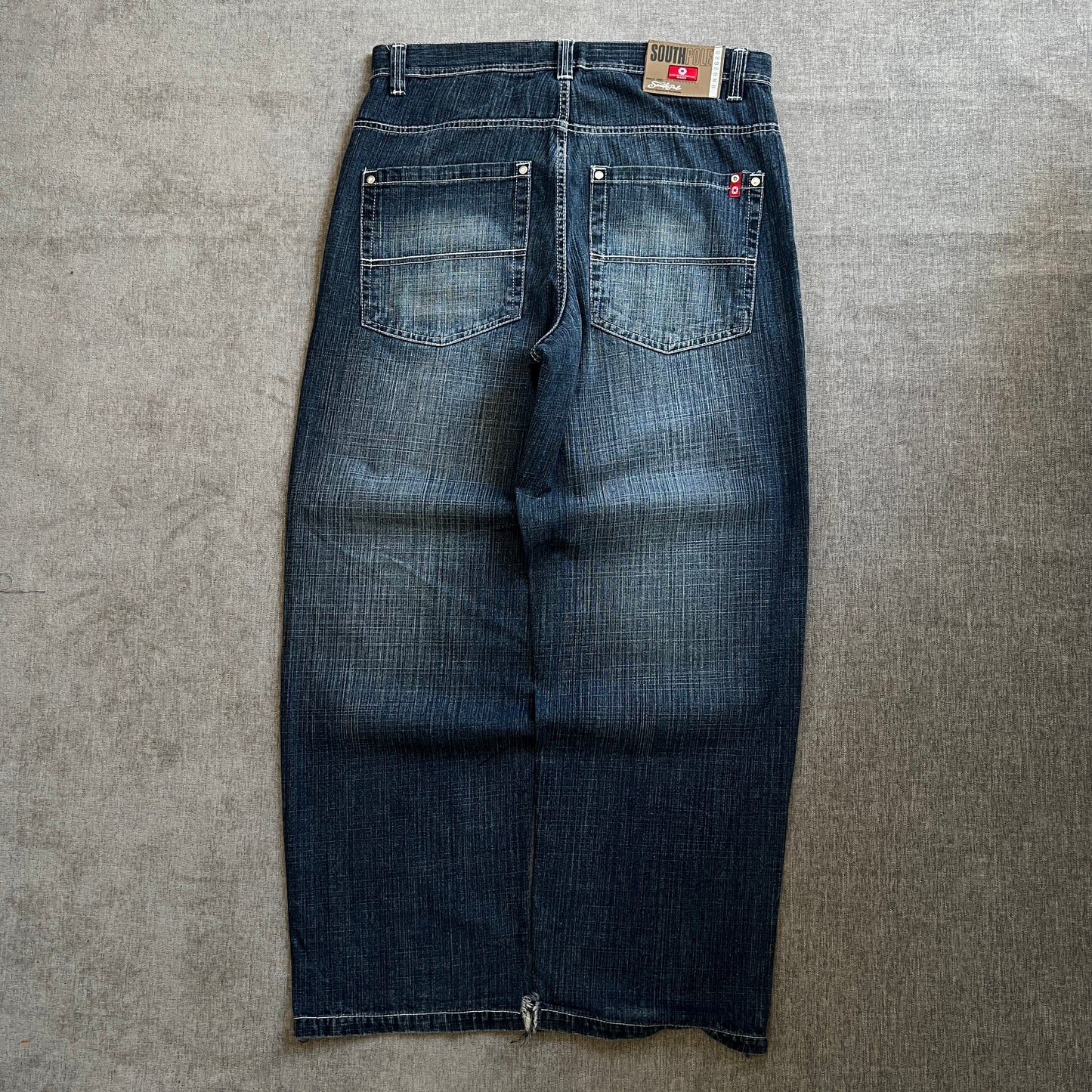 Southpole Red Tag Baggy Washed Jeans