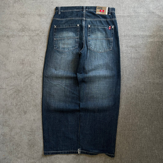 Southpole Red Tag Baggy Washed Jeans