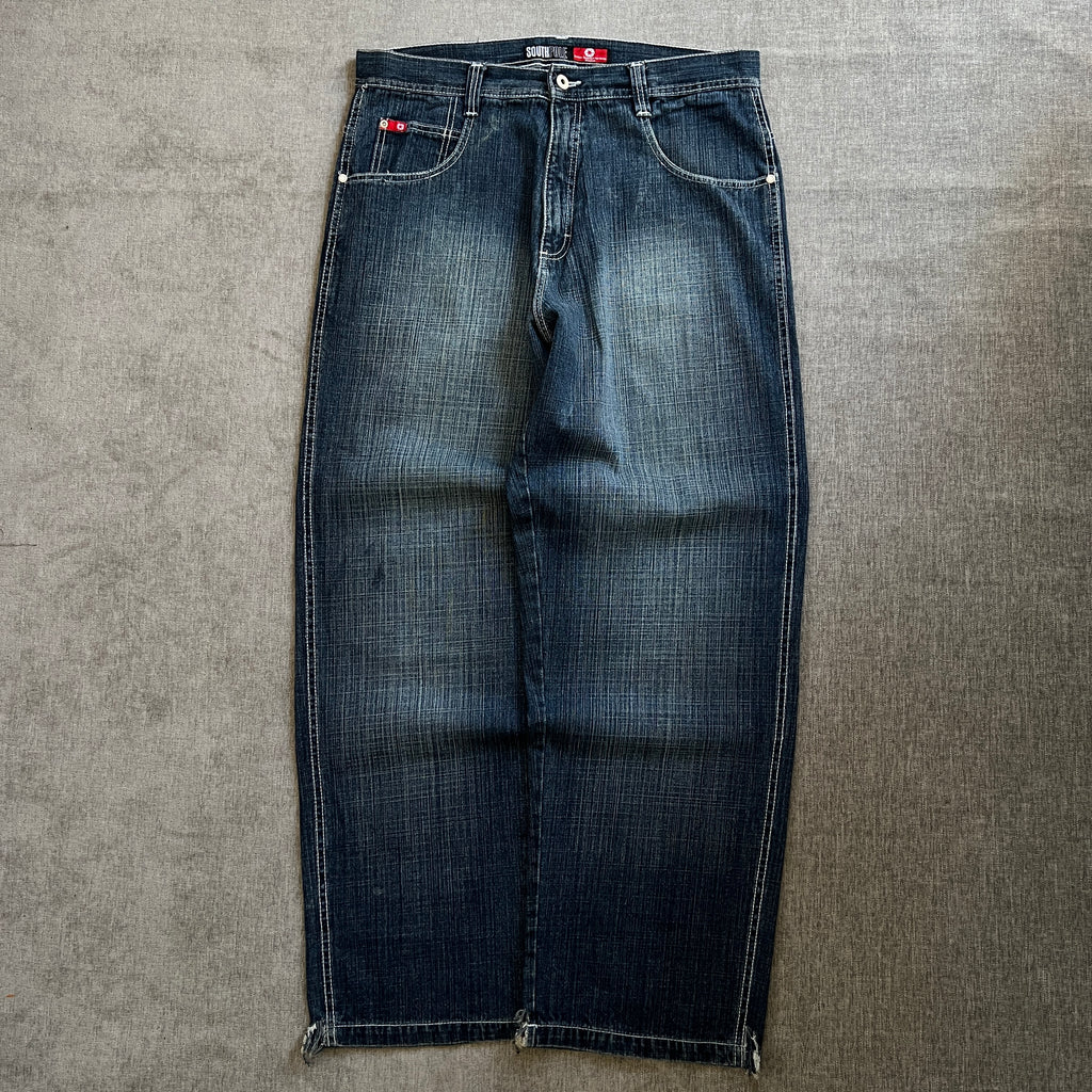 Southpole Red Tag Baggy Washed Jeans
