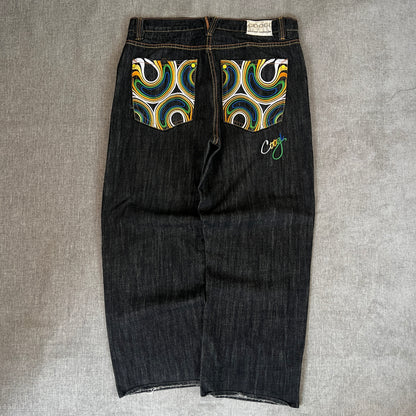 Coogi Baggy Embroidery Jeans