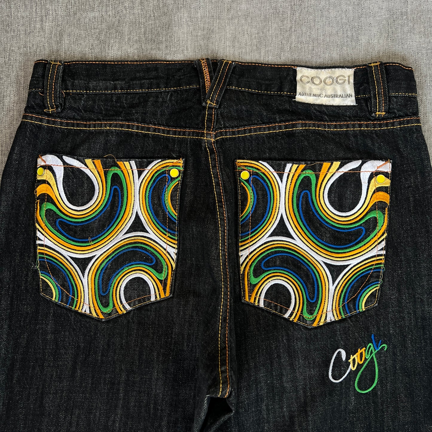 Coogi Baggy Embroidery Jeans