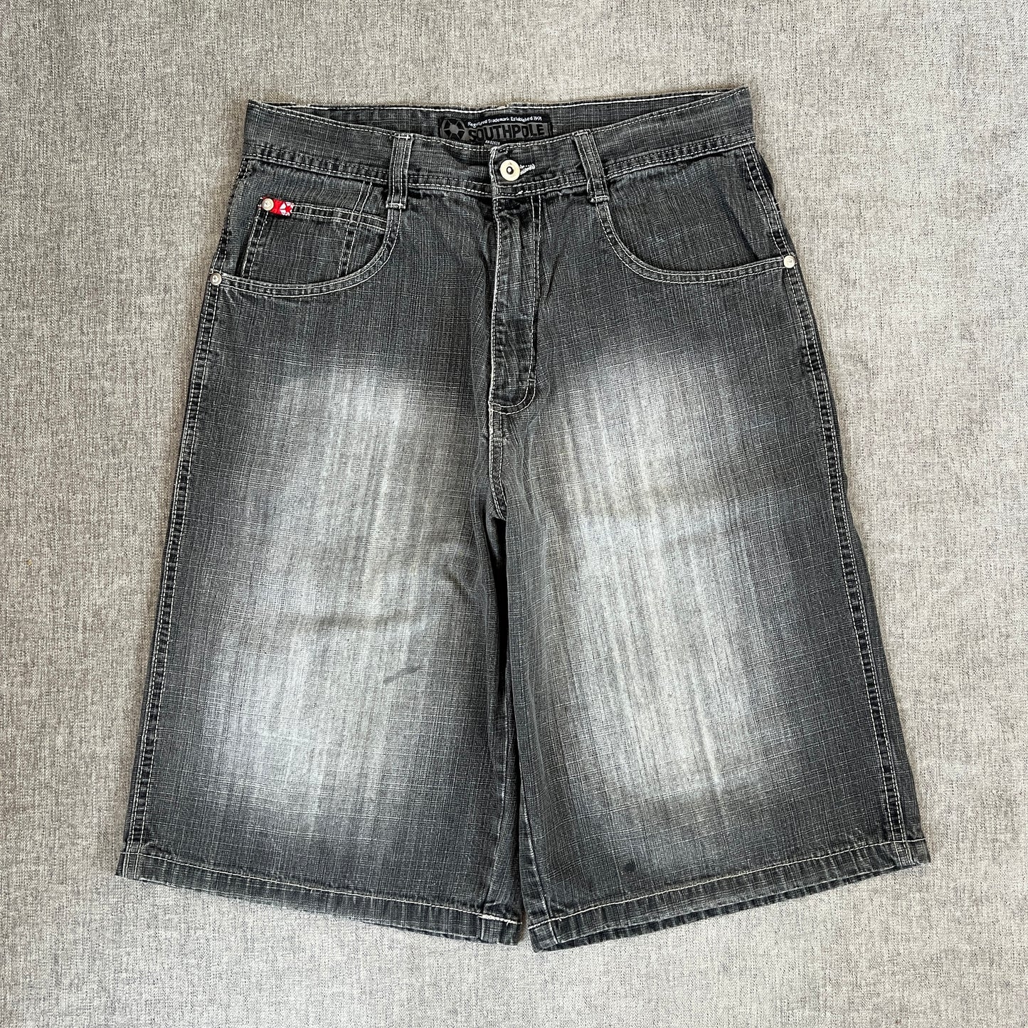 Southpole Red Tag Baggy Jort