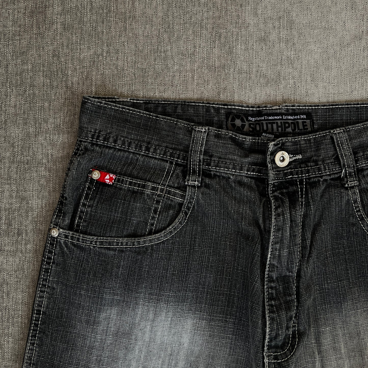 Southpole Red Tag Baggy Jort