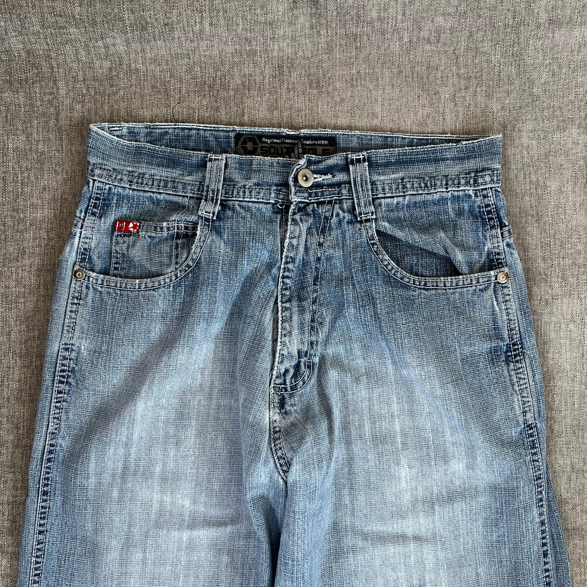 Southpole Red Tag Baggy Jeans