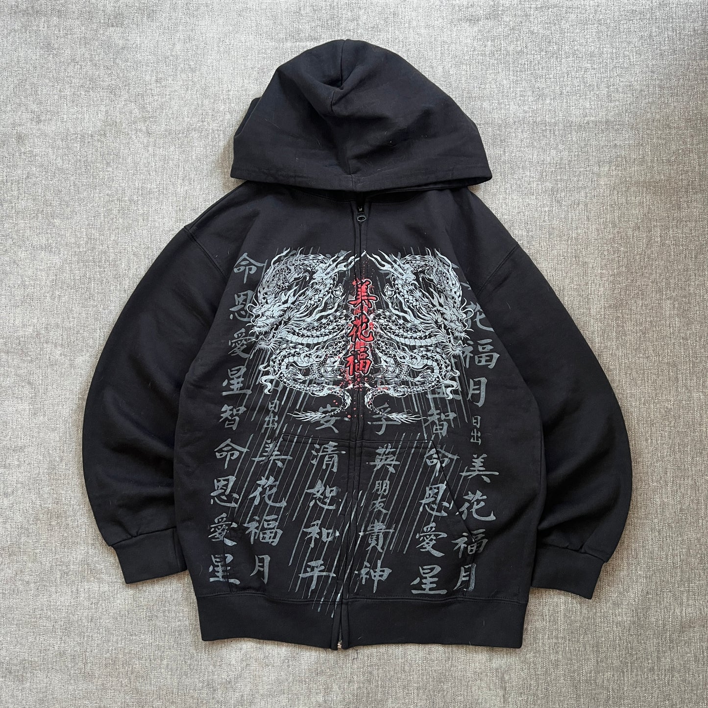 Top Heavy Y2K Zip Up Hoodie