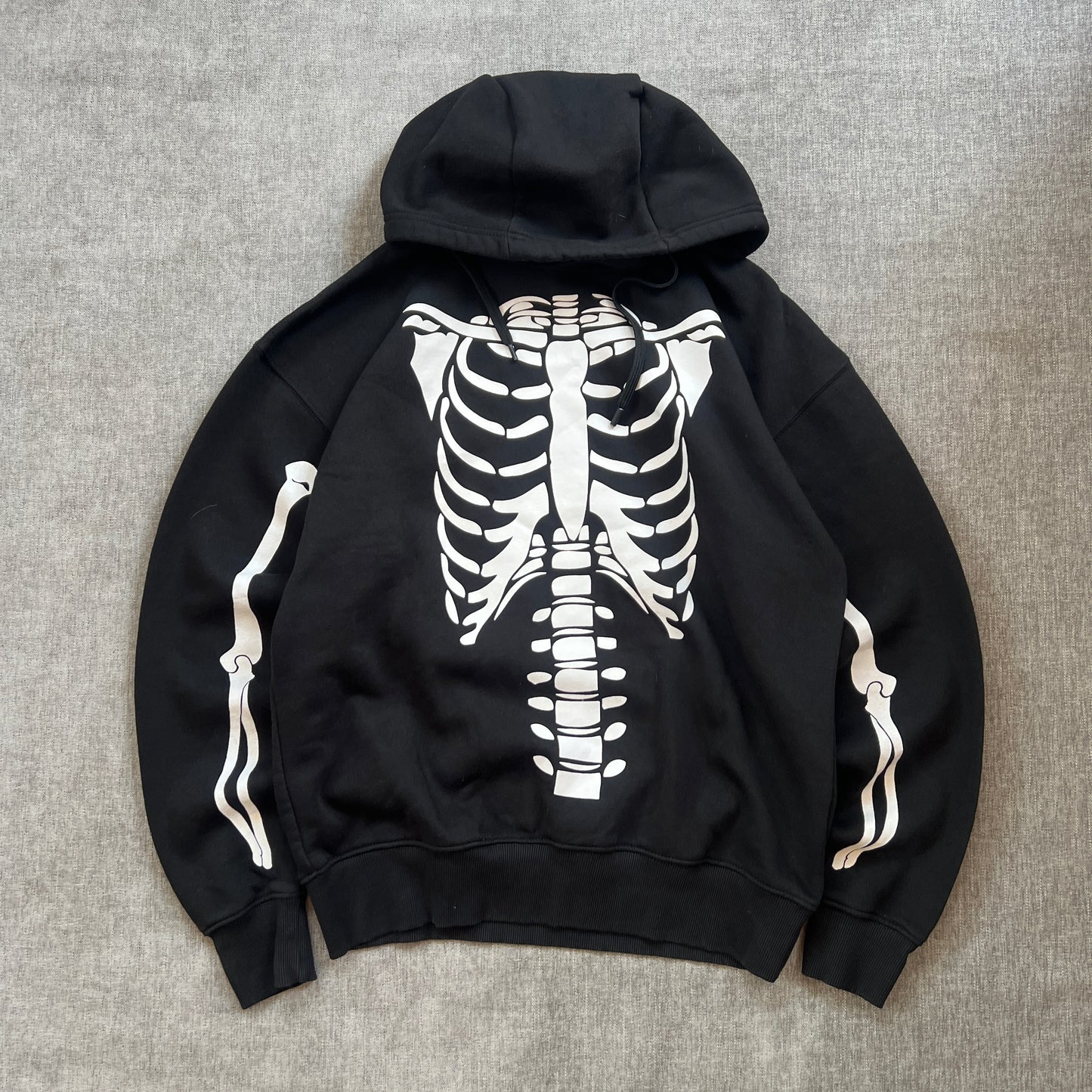 Denim & Flowers Skull Hoodie