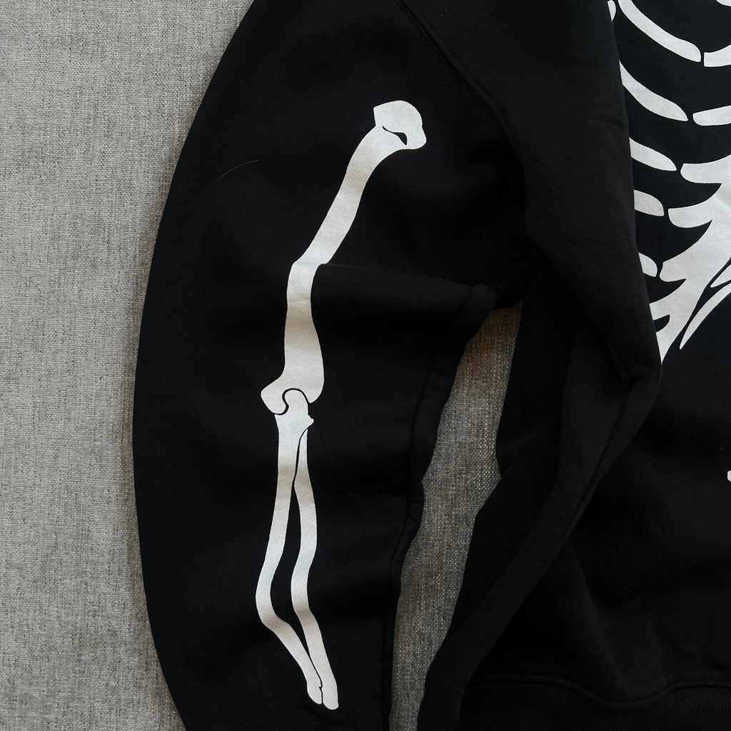 Denim & Flowers Skull Hoodie