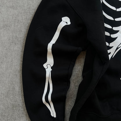 Denim & Flowers Skull Hoodie