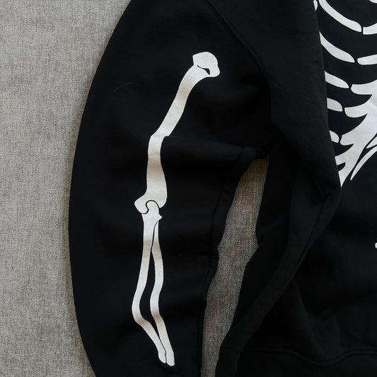 Denim & Flowers Skull Hoodie