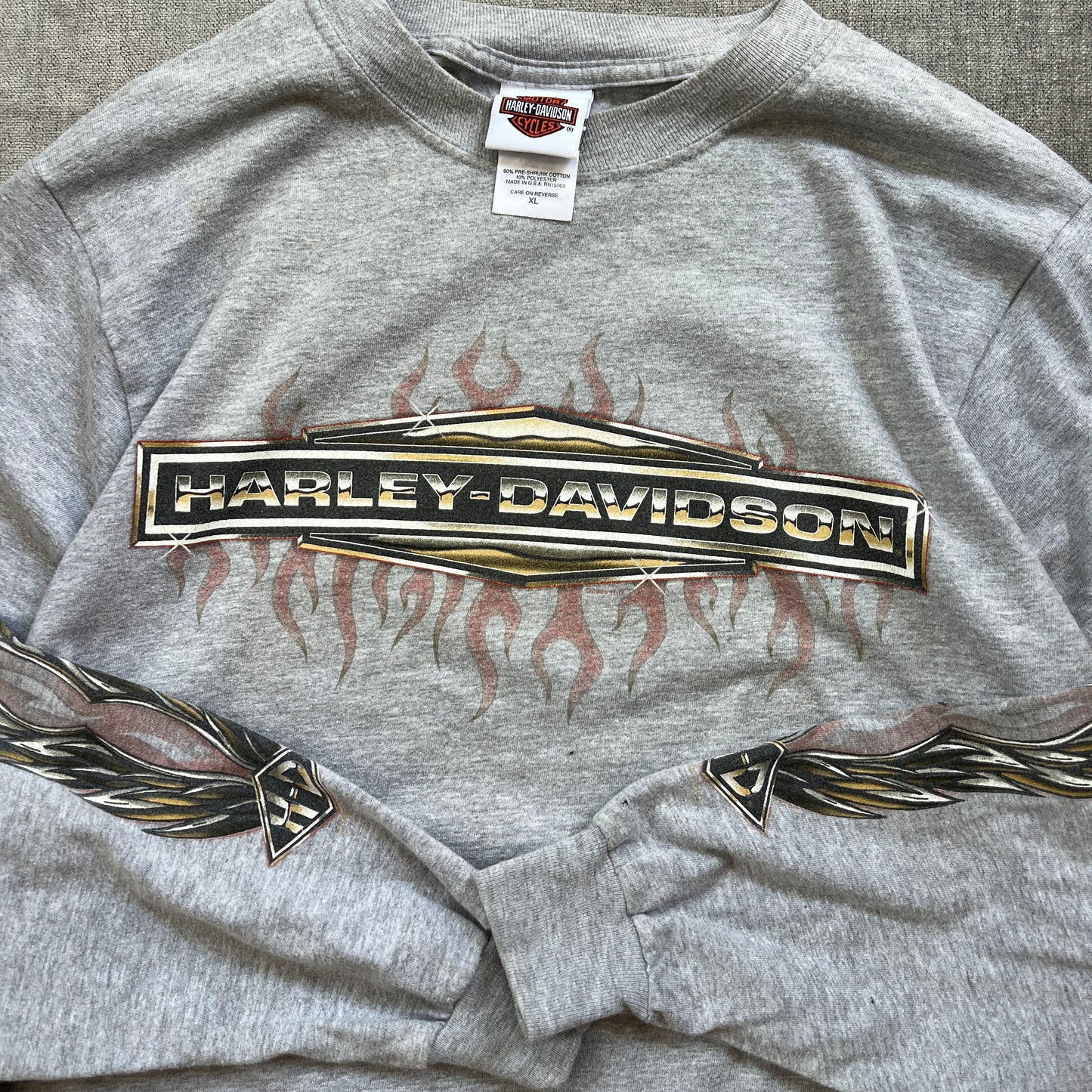 Harley-Davidson Flames Long Sleeve Tee