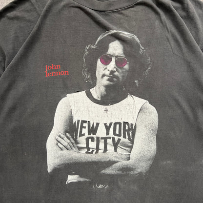 John Lennon "The Beatles" Vtg Distressed Tee