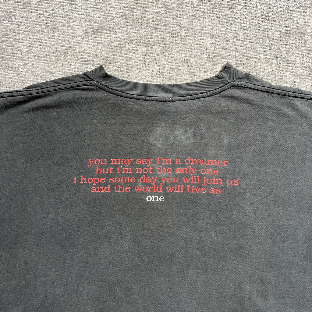 John Lennon "The Beatles" Vtg Distressed Tee